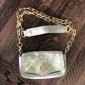Metallic Tory Burch Cross Body bag